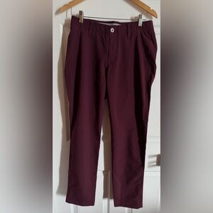Under Armour Men’s Drive Tapered Golf Pants - Burgundy - 30/30